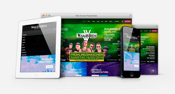 Club Warenhouse Wiepersdorf - Webdesign