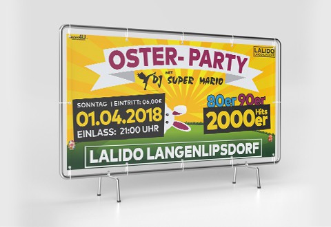 Mesh Banner, gedruckt, Gestaltung, Lalido Langenlipsdorf
